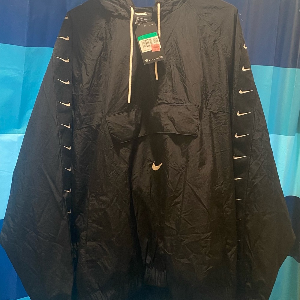 Black Nike Windbreaker Jacket